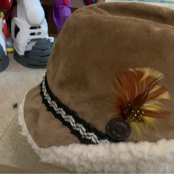 Vintage genuine suede hat was kept as a collection - Picture 8 of 10